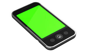 2 Column phone - Green